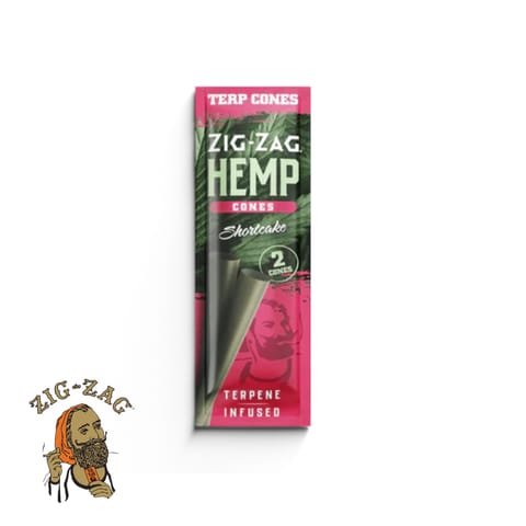 Zig Zag - Shortcake - Hemp Cones 15pk 2ct.