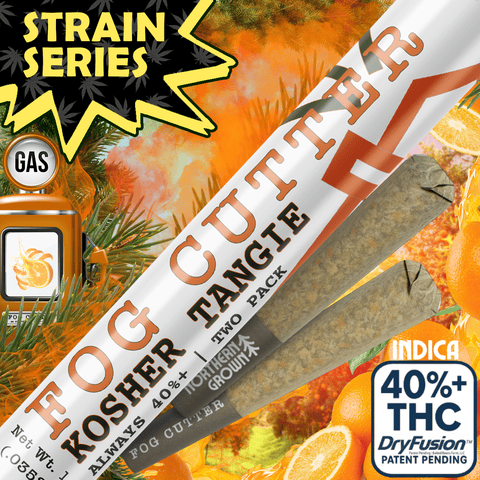 Kosher Tangie Fog Cutter Infused Joints - Two Pack (2) 0.5g Joints