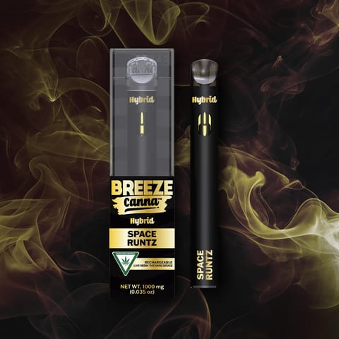 Space Runtz 1g Live Resin Breeze THC Disposable | Breeze Canna