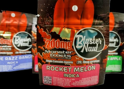 ROCKET MELON 200MG BLASTERNAUT GUMMY- MONSTER X