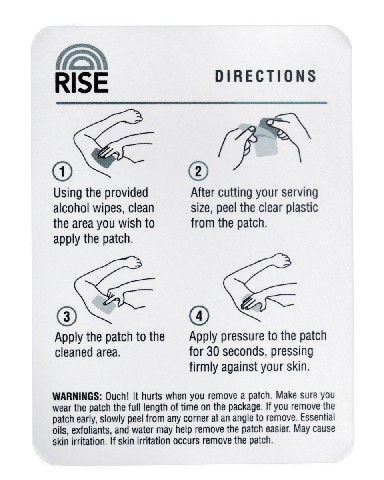 RISE - Transdermal Patch - 1:1:1 - 50mg