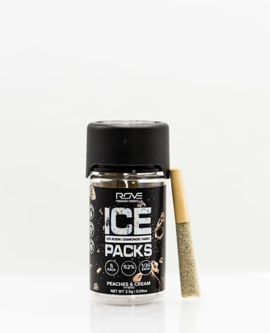Rove | 6pk Peaches & Cream - Infused Ice Packs (Rosin, Diamond, Hash)