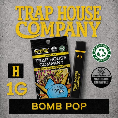 Bomb Pop | 1g Distillate Disposable Vape | Trap House Company