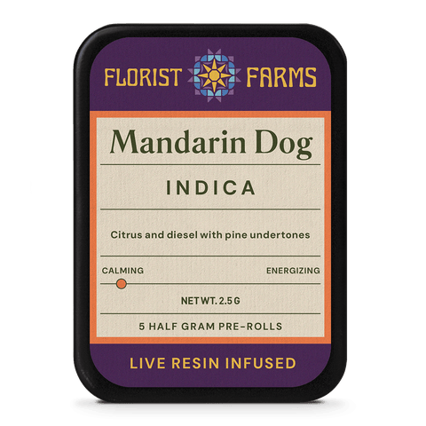 5pk | Mandarin Dog | Live Resin Infused