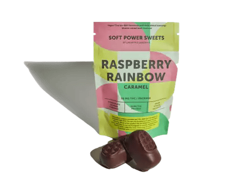 Soft Power Sweets - Raspberry Rainbow Caramel - 50mg 2Pack