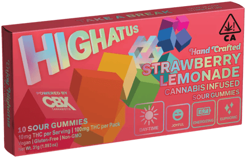 KB - HIGHATUS - THC GUMMY - STRAWBERY LEMONADE - 100MG