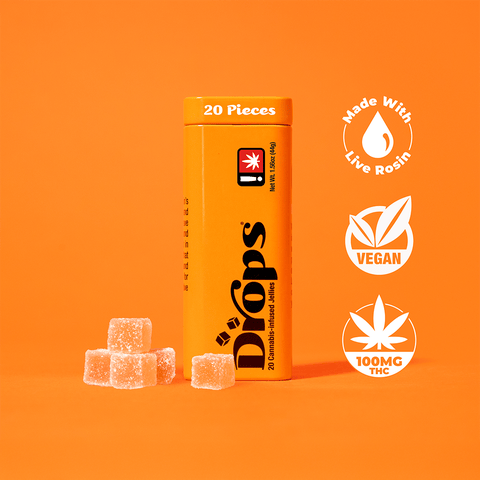 Drops Jellies 20 Pack | Orange 100mg