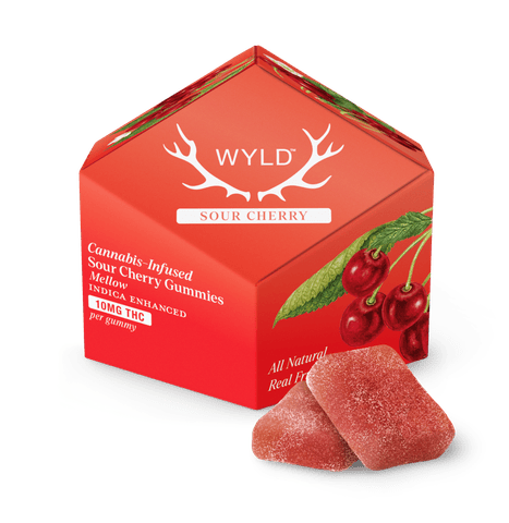 Sour Cherry 100mg Gummies (WYLD)