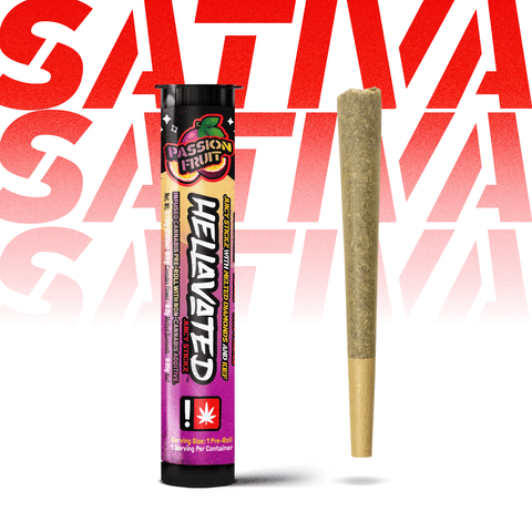 Hellavated | Passion Fruit | 0.75G | Flavored | Infused Preroll