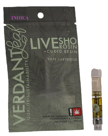 LIVE ROSIN + CURED RESIN CARTRIDGE | MUFFIN PARFAIT | INDICA | 1 GRAM | 510 THREAD