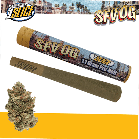 1slice - SFV OG - Indica Pre-roll - 1.1g