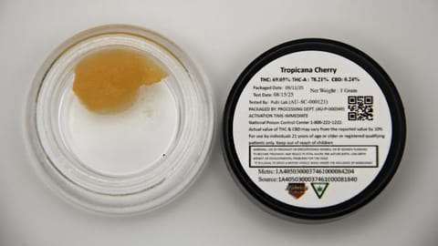 Midwest Extracts | Concentrates | Tropicana Chery Live Resin 1g