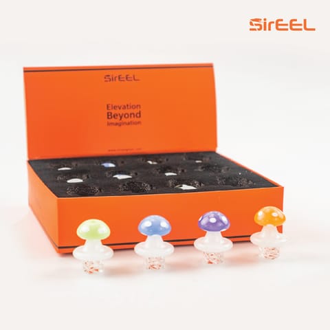 SirEEL | Mushroom Helix Spinner Carb Cap | Assorted Colors