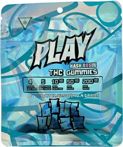 PLAY - Blue Raspberry - Gummies 4x50mg