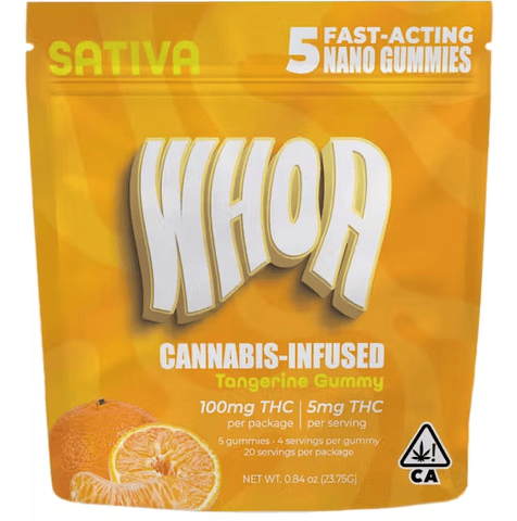 Whoa | Tangerine | Gummy | Sativa | 100mg