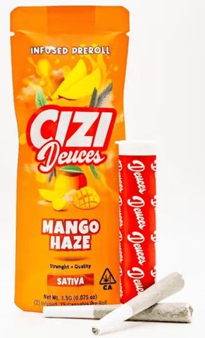 Cizi - Mango Haze - 2PK Infused Pre-Rolls