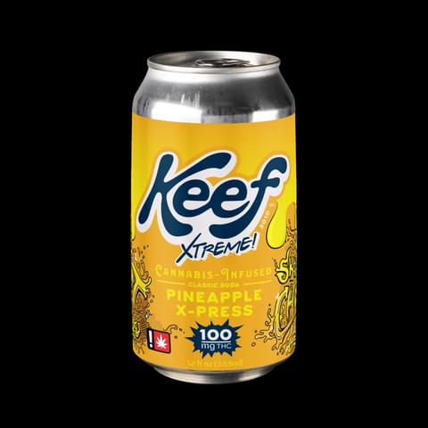 Keef | Pineapple X-Press (H) | 100mg Infused Soda Can