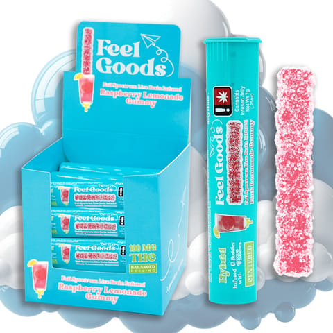 Raspberry Lemonade 100mg Gummy Straw (Feel Goods)