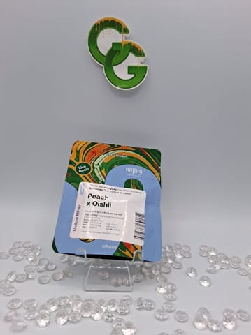 Peach X Oishii 100MG Live Resin Gummies MFNY