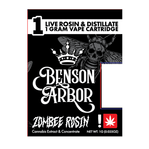 Road Rubber 1G Zombee Rosin Cartridge (Benson Arbor)