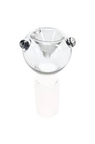 Clear Dotted Glass Bowl Piece