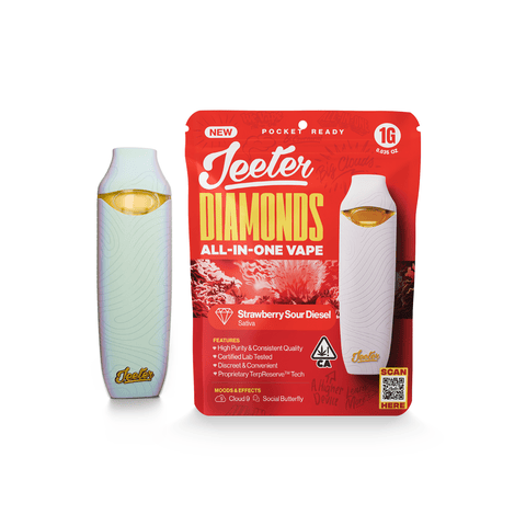 JEETER - LIQUID DIAMONDS ALL IN ONE - STRAWBERRY SOUR DIESEL - 1G