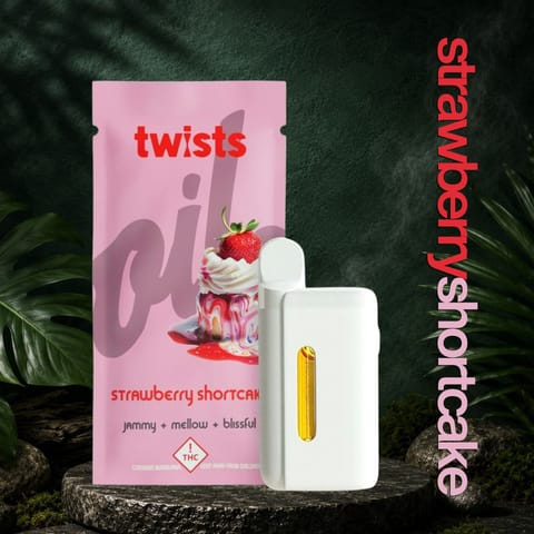 Strawberry Shortcake 4g Distillate Twist All-in-One Vape by Oil by Craft | Golden Rookie