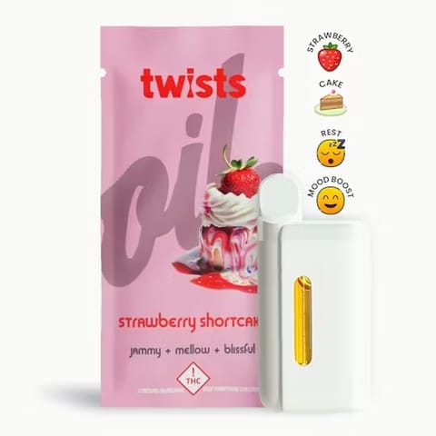 Strawberry Shortcake 4g Distillate Twist All-in-One Vape by Oil by Craft | Golden Rookie