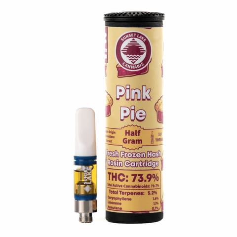 Pink Pie Hash Rosin .5g cart by Sunset Lake Cannabis