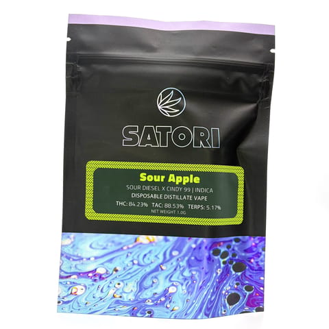 Sour Apple, 1g DISPOSABLE vape