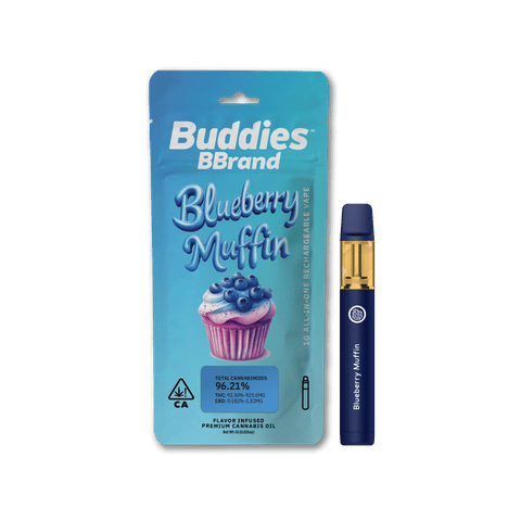 Blueberry Muffin 1g Flavored Disposable (Buddies)