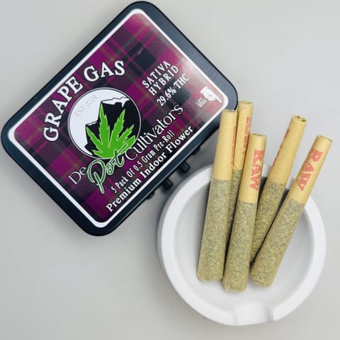 Grape Gas 5 Pack .5G Pre-Roll
