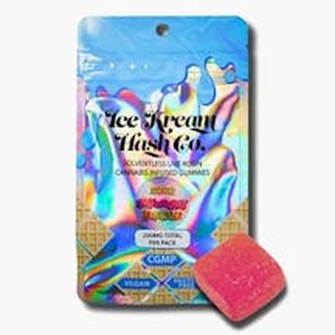 Sour Strawberry Lemonade Live Rosin Single 200mg Gummy | Ice Kream Hash Co