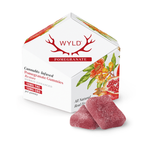 POMEGRANATE - WYLD GUMMIES 1:1 THC/CBD (100/100MG) HYBRID