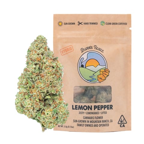 Burr's Place | Lemon Pepper (H) | 3.5g Sungrown Flower