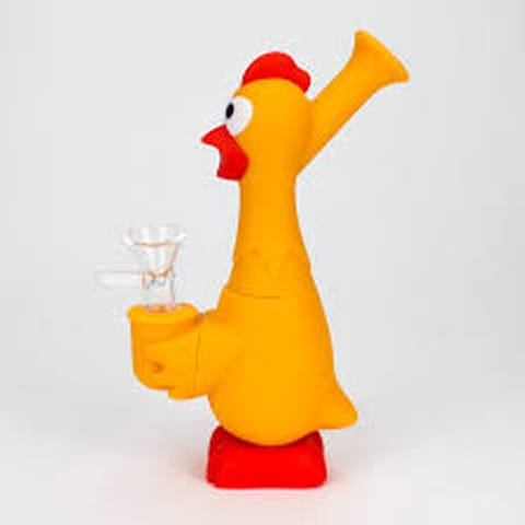 Chicken Silicone Waterpipe -  Orange