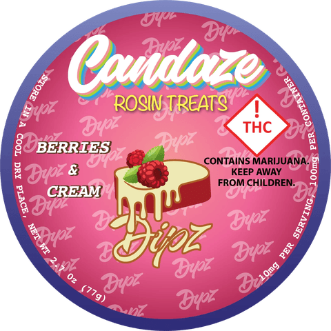 Candaze| Berries & Cream | Sativa | Dipz | 100MG