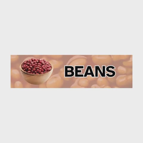 Beans Vinyl Sticker