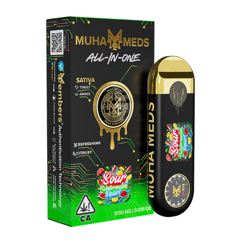 Muha Meds | Sour Watermelon Squirt (S) | 1g All In One Disposable