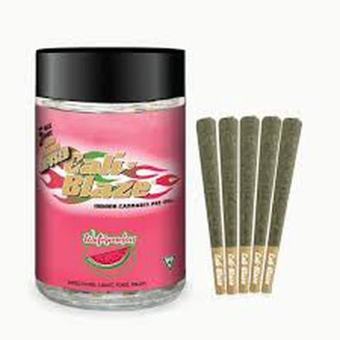 Watermelon x5 .7g Liquid Diamon Infused Preroll Pack | Cali Blaze