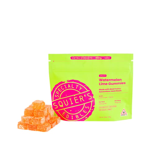 200MG Hash Rosin Gummies | Sativa | Watermelon Lime