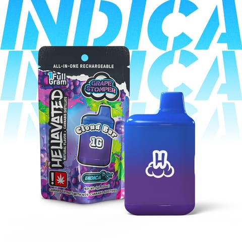 Hellavated Profilez Cloud Bar | Grape Stomper 1g