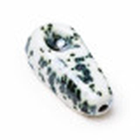 3" Ceramic Handmade Steamroller Hand Pipe