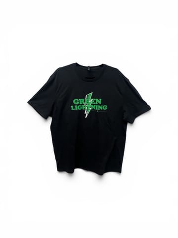 Black Green Lightning T-Shirt (Medium)