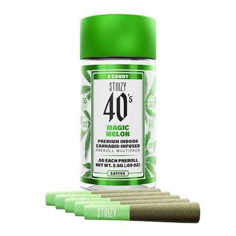 Stiiizy - 40s Magic Melon (Sativa) 5pk Prerolls - 2.5g