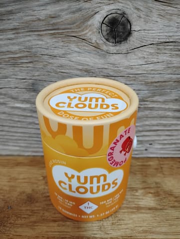 Yum Clouds Live Rosin 1:1 THC/CBD Pomegranite 100mg