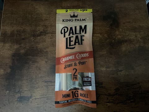 King Plam 1G Caramel Clouds 2 Pack Mini Roll
