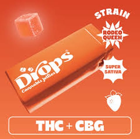 Strawberry (Rodeo Queen) | THC:CBG | 100mg | 20pk Rosin Infused Jellies