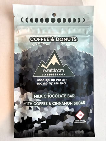 Coffee & Donuts 1000mg Milk Chocolate Bar