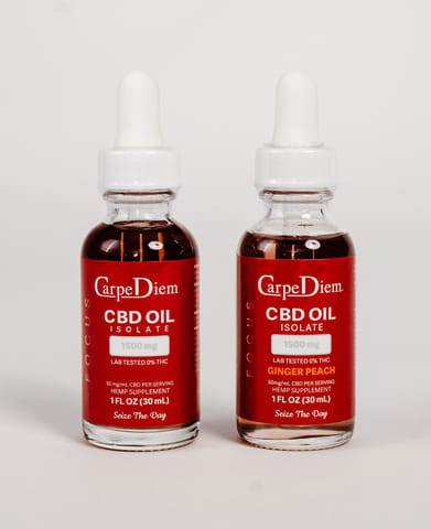 Focus CBD Oil - 1500mg (THC-Free) GingerPeach